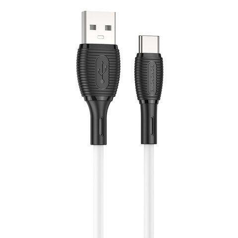 Дата кабель Borofone BX86 Advantage USB to Type-C 2.4A (1m) White 71154 фото