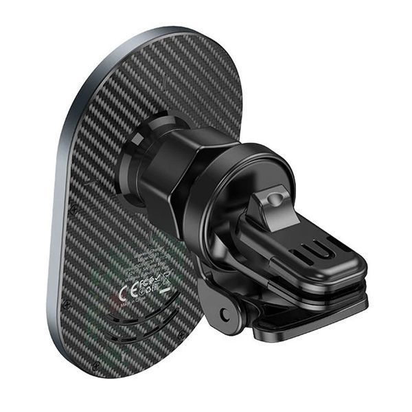 Автотримач з БЗП Hoco CA91 Magic 15W (air outlet) Сірий 49170 фото