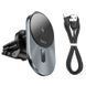 Автотримач з БЗП Hoco CA91 Magic 15W (air outlet) Сірий 49170 фото 3