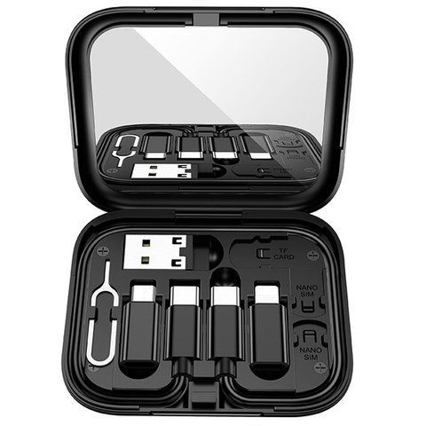 Дата кабель Hoco U114 Treasure box 60W (0.28m) Black 69100 фото