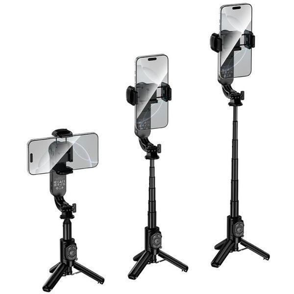 Монопод для селфі Hoco K90 Support axis smart+light Black 85060 фото