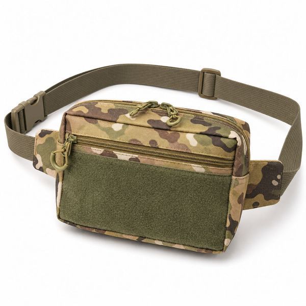 Тактическая сумка-бананка Multicam для патчей и шевронов Cordura, поясная сумка унисекс 25&times;17&times;7 см ws22612 фото
