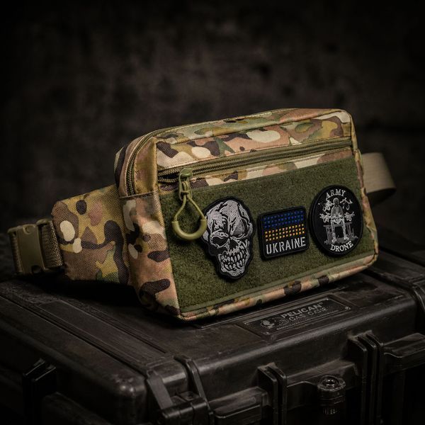 Тактическая сумка-бананка Multicam для патчей и шевронов Cordura, поясная сумка унисекс 25&times;17&times;7 см ws22612 фото