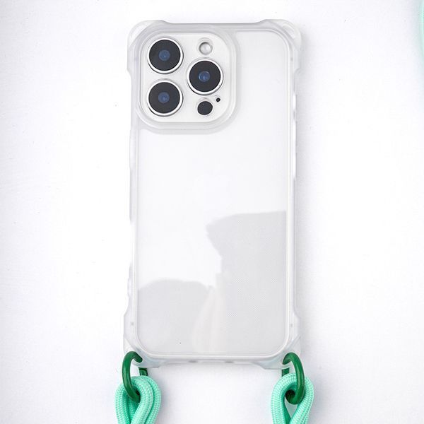 Чехол TPU CrossBody with straps для Apple iPhone 12 Pro (6.1") Transparent 78818 фото