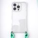 Чехол TPU CrossBody with straps для Apple iPhone 12 Pro (6.1") Transparent 78818 фото 7