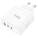 СЗУ Hoco N30 Glory PD65W+QC3.0 (1USB-A/2C) White 64610 фото 3