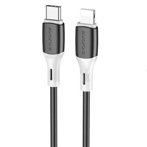 Дата кабель Borofone BX79 Type-C to Lightning (1m) Чорний 57078 фото