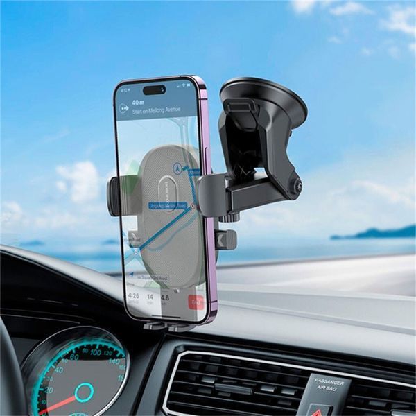 Автотримач Borofone BH93 Grand one-button (center console) Black 67645 фото