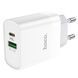 СЗУ Hoco C80A Plus Rapido PD20W+QC3.0 (1USB-A/1C) White 66097 фото 3