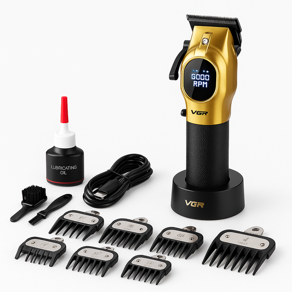 Машинка для стрижки аккумуляторная VGR V-886C GOLD ws29841 фото