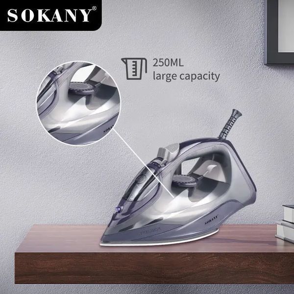 Парова праска SOKANY SK-2071 / Електрична праска з керамічною підошвою, 2600 Вт / Парова праска з резервуаром для води SK-2071 фото