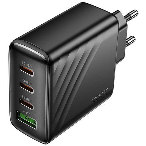 СЗУ Hoco CS27A Supply PD67W+QC3.0 (1USB-A/3C) Black 79681 фото
