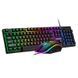 Игровой комплект клавиатура и мышь наушники коврик 4в1 Linmoni TF-400 Kit с RGB подсветкой для геймеров n852369 фото 7