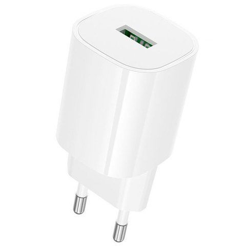 СЗУ Borofone BA102A Pudding QC3.0 (1USB-A) White 81965 фото
