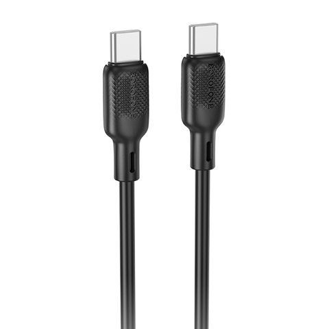 Дата кабель Borofone BX113 Lenny Type-C to Type-C 60W (1m) Black 86391 фото