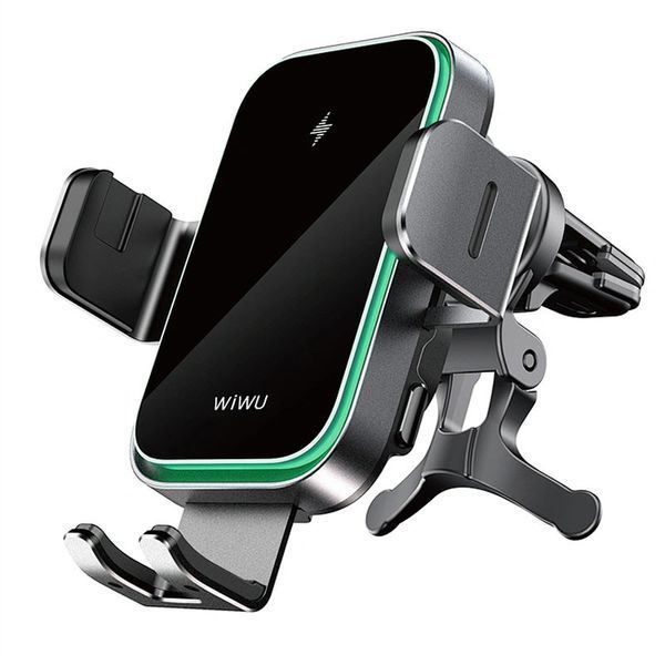 Автотримач з БЗП WIWU CH-313 15W (center console) Black 68577 фото