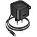 СЗУ Hoco C154A Changer PD20W+QC3.0 (1USB-A/1C) + Retractable Cable Type-C Black 81813 фото 6