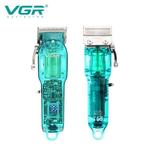 Профессиональная машинка для стрижки VGR Professional Clipper Transparent Green V-660 VEN660 фото